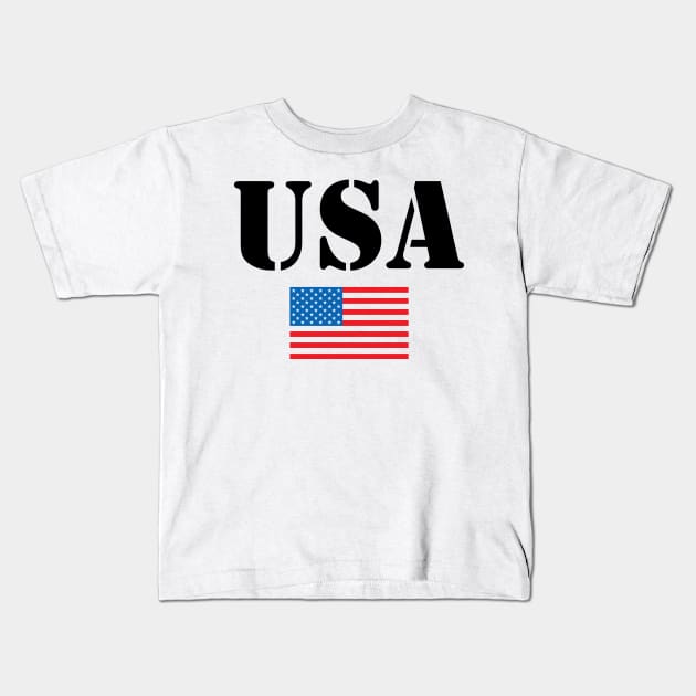 4th of July Kids T-Shirt by KsuAnn